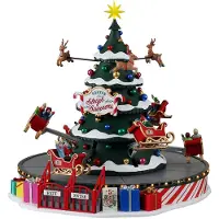 Lemax Carnival Santa's Sleigh Spinners, 4.5V adapterilla : Uusi 2021