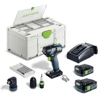 Festool Pora/ruuvinväännin TXS 12 2,5-Set 10,8 V; 2x2,5 Ah akku