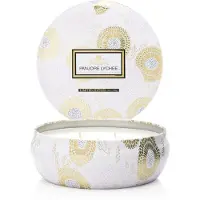 Voluspa Panjore Lychee Japonica 3-Wick in Decorative Tin 40h 340