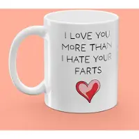 Coolstuff Muki painatuksella - I Love You More Than I Hate Your Farts