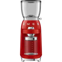 Smeg 50's Style -kahvimylly, jossa on kierrätysmateriaalia Punainen