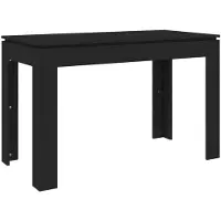 vidaXL Ruokapöytä musta 120x60x76 cm lastulevy
