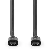 Nedis USB 4.0 kaapeli, USB-C uros - USB-C uros, 8K@60Hz, 240 W, 1 m