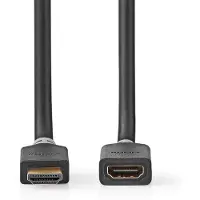 Nedis High Speed HDMI Kaapeli Ethernet | HDMI liitin | HDMI naaras | 8K@60Hz | eARC | 48 Gbps | 1.00 m | Pyöreä | PVC | Antrasiitti | Laatikko