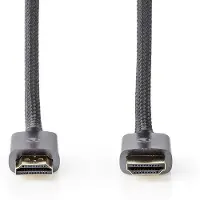 Nedis Cvtb35000gy50 Ultra High Speed Hdmi -kaapeli Hdmi-hdmi 8k 48 Gbps 6.7 Mm 5 M 60hz