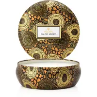 Voluspa Baltic Amber Japonica 3-Wick in Decorative Tin 40h