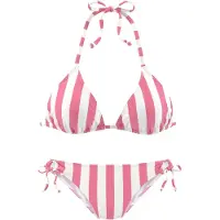 Venice beach Bikini vaaleanpunainen / valkoinen
