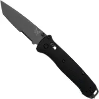 Benchmade Bailout, 537SGY-03, CPM-M4 Partly Serrated, Black Aluminium, pocket knife