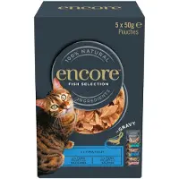 Encore 20x50g Cat Gravy Pouch kalavalikoima (3 makua) kissanruoka