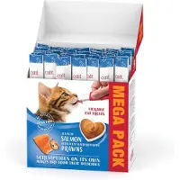 Catit - Creamy Premium Treat for Cats - Salmon with Prawn - Mega Pack (50x10g)