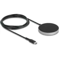 DeLOCK 66467, Sisätila, USB, Langaton lataaminen, 1,5 m, Musta