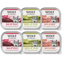 Wolf of Wilderness 6x300g Adult Wild Mixpack märkä viljaton koiranruoka