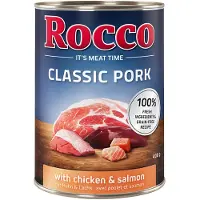 Rocco 24x400g Classic Pork kana & lohi koiran märkäruoka
