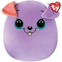 Multisoppi TY Squishy Beanies BITSY - purple dog squish 25cm