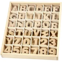 Adlibris Kirjaimet ja numerot - MDF 288 kpl.