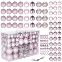 Springos Joulukorut - - 100 kpl - Muovi - 6 cm - Neljä erilaista mallia