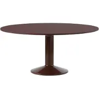 Muuto Midst ruokapöytä 160 cm - Dark Red Linoleum Dark Red
