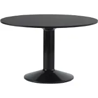 Muuto , Midst ruokapöytä 120 cm - Black Linoleum Black