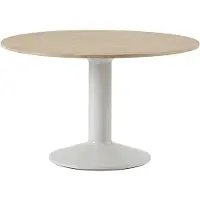 Muuto Midst pilaripöytä Oiled oak-grey, Ø120 cm
