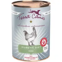 Terra canis 6x 400g Alimentum Veterinarium Diabetic Diet Chicken koiran märkäruokaa