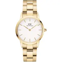 Daniel Wellington Iconic Link 28 G White - Gold - 28 mm