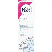 Veet Pure Hair Removal Cream Sensitive Skin Bikini & Underarms 100 ml