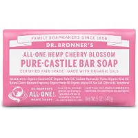 Dr. Bronner’s All-One Hemp Cherry Blossom Pure-Castile Bar Soap 1