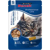 Benek 48x 100g Super Professional Line Sterilized Adult siipikarja kissan märkäruoka