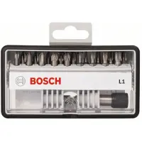 Bosch 25-os. Ruuvauskärkisarja Extra Hard; PH; PZ; T; 18 kpl.+ pidike