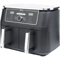 Ninja Foodi MAX Dual Zone AF400EU, 9,5 l, 2 kg, 2470 W, airfryer, musta