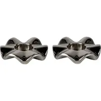 Sagaform Signe Candleholder 2-Pack - Silver - 6X6X1CM 6