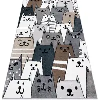Rugsx Fun pets lasten matto monivärinen