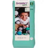 Bambo Nature housuvaipat NATURE koko 6 Tall 18+ kg 38 kpl, BAMBN0182