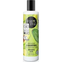 Raw Organic Organic Shop Repairing Shampoo For Damaged Hair Avocado &amp; Olive 280 ml
