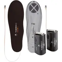 Therm-ic Heat Flat + C-pack 1300 Black Pohjalliset OneSize