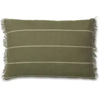 Ferm Living , Calm Tyynyliina 60x40- Olive/Off-white