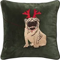 Chhatwal & Jonsson Holiday Dog tyynynpäällinen 50 x 50 cm Forest green