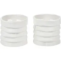 Mette Ditmer Ribbon Tealight Holders, 2-Pack - White - ONE SIZE