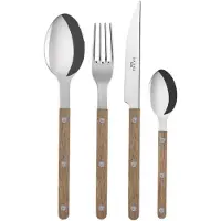 Sabre Bistrot aterimet, 24 osaa Teak wood
