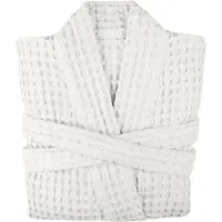 THE ORGANIC COMPANY Big Waffle Bathrobe - White - S/M