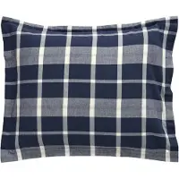 Gant Home Flannel Check Tyynynpäällinen 50x60 Cm - Tyynyliinat Puuvilla Marine - 851030801-410