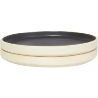 Frama Otto Lautaset 2-pakkaus Ø19 Cm t - Aluslautaset Kivitavara Musta - 5000