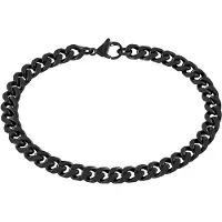 Lykken Strong teräs panssariranneketju 6 mm mattamusta 21 cm