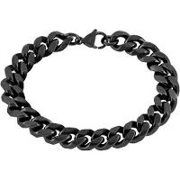 Lykken Strong teräs panssariranneketju 10 mm mattamusta 21 cm