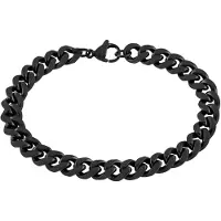 Lykken Strong teräs panssariranneketju 8 mm mattamusta 19 cm