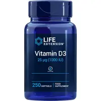Life Extension - D3-vitamiini, 1000 IU, 25 mcg, EU-versio (250 kapselia)