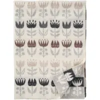 Klippan Yllefabrik Tulip peitto 130x180 cm Grey