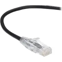 Black Box SLIM-NET CAT6A 500-MHZ STRANDED ETHERNET PATCH CABLE - UNSHIELDED (UTP), CM PVC, SNAGLESS BOOT, BLACK, 20-FT. (6.0-M) (C6APC28-BK-20)