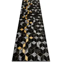 Rugsx Gloss 400b 86 moderni matto musta