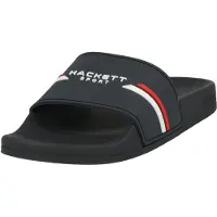Hackett London for man. HMS21287 Flip Flops Logo Sport Marine (40), Flat, None, Casual, Beachwear, Navy